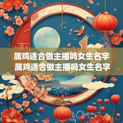 属鸡适合做主播吗女生名字 属鸡适合做主播吗女生名字怎么取