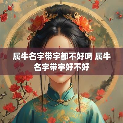 属牛名字带宇都不好吗 属牛名字带宇好不好