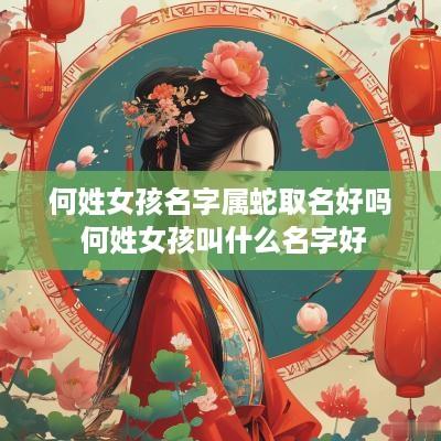 何姓女孩名字属蛇取名好吗 何姓女孩叫什么名字好