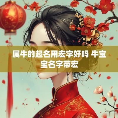 属牛的起名用宏字好吗 牛宝宝名字带宏