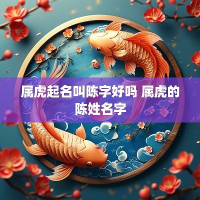 属虎起名叫陈字好吗 属虎的陈姓名字