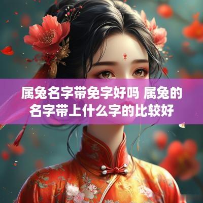属兔名字带免字好吗 属兔的名字带上什么字的比较好