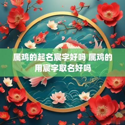 属鸡的起名宸字好吗 属鸡的用宸字取名好吗