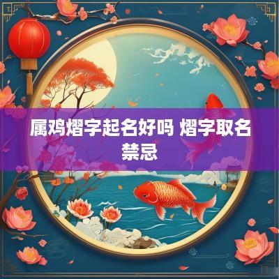属鸡熠字起名好吗 熠字取名禁忌