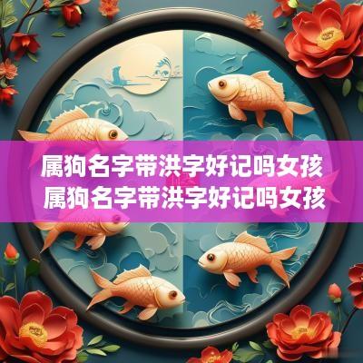 属狗名字带洪字好记吗女孩 属狗名字带洪字好记吗女孩怎么取