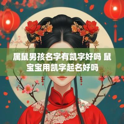 属鼠男孩名字有凯字好吗 鼠宝宝用凯字起名好吗