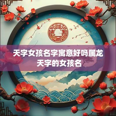 天字女孩名字寓意好吗属龙 天字的女孩名