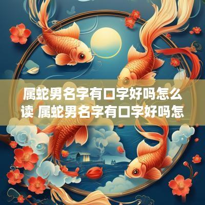 属蛇男名字有口字好吗怎么读 属蛇男名字有口字好吗怎么读的