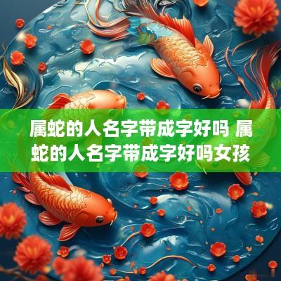 属蛇的人名字带成字好吗 属蛇的人名字带成字好吗女孩