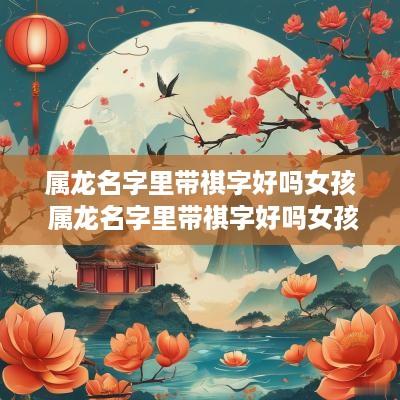 属龙名字里带祺字好吗女孩 属龙名字里带祺字好吗女孩子