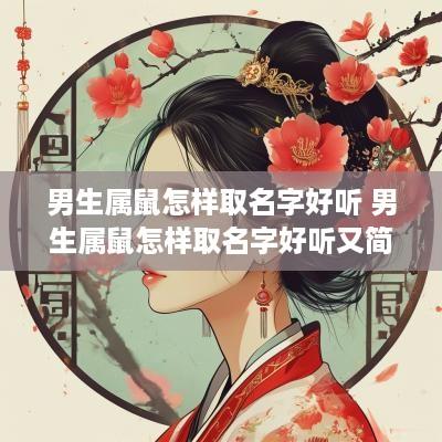 男生属鼠怎样取名字好听 男生属鼠怎样取名字好听又简单