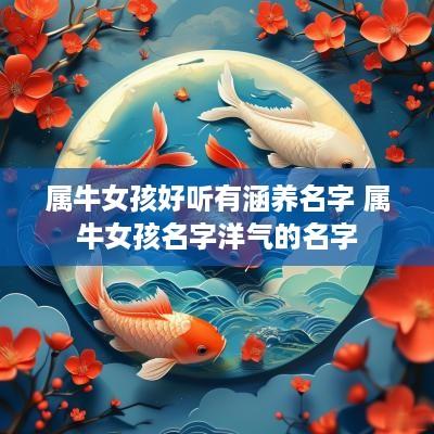 属牛女孩好听有涵养名字 属牛女孩名字洋气的名字