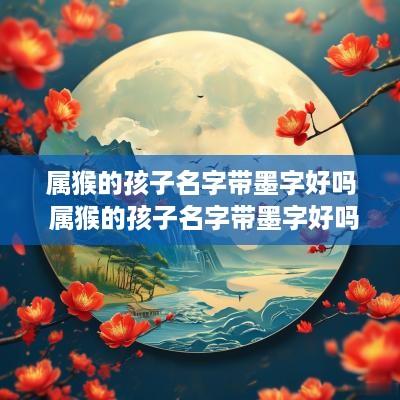 属猴的孩子名字带墨字好吗 属猴的孩子名字带墨字好吗女孩
