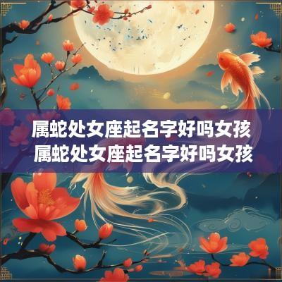 属蛇处女座起名字好吗女孩 属蛇处女座起名字好吗女孩子