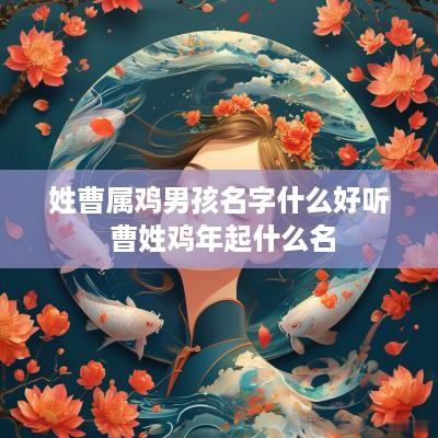 姓曹属鸡男孩名字什么好听 曹姓鸡年起什么名