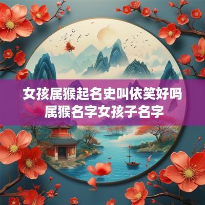 女孩属猴起名史叫依笑好吗 属猴名字女孩子名字