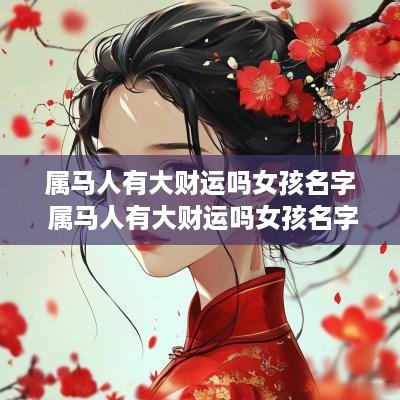 属马人有大财运吗女孩名字 属马人有大财运吗女孩名字大全