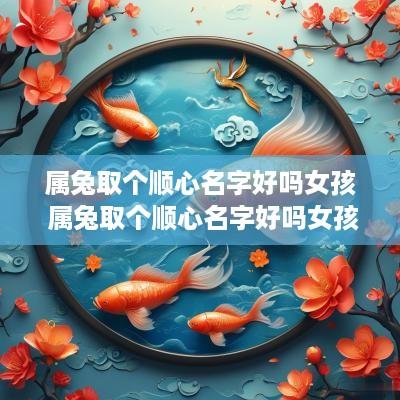 属兔取个顺心名字好吗女孩 属兔取个顺心名字好吗女孩子