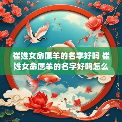 崔姓女命属羊的名字好吗 崔姓女命属羊的名字好吗怎么取