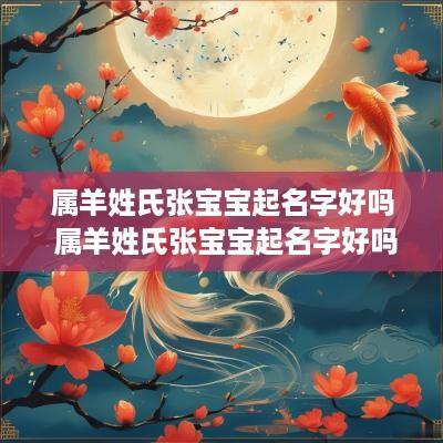 属羊姓氏张宝宝起名字好吗 属羊姓氏张宝宝起名字好吗男孩