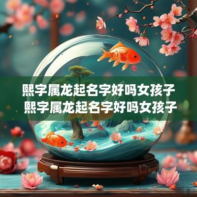 熙字属龙起名字好吗女孩子 熙字属龙起名字好吗女孩子怎么取