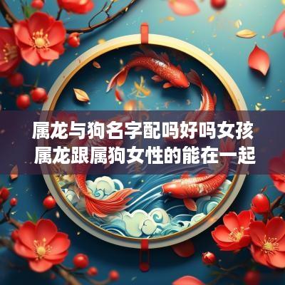 属龙与狗名字配吗好吗女孩 属龙跟属狗女性的能在一起吗