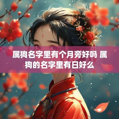 属狗名字里有个月旁好吗 属狗的名字里有日好么