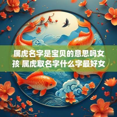 属虎名字是宝贝的意思吗女孩 属虎取名字什么字最好女孩