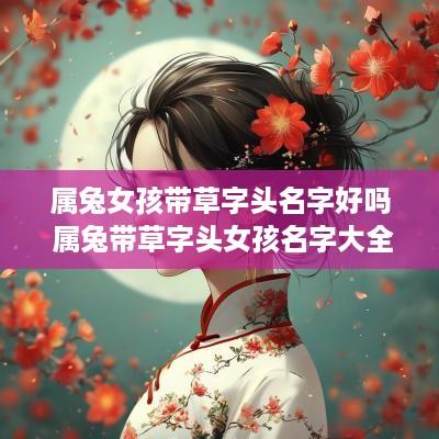 属兔女孩带草字头名字好吗 属兔带草字头女孩名字大全