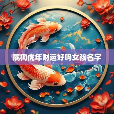 属狗蛇年财运好吗女孩名字