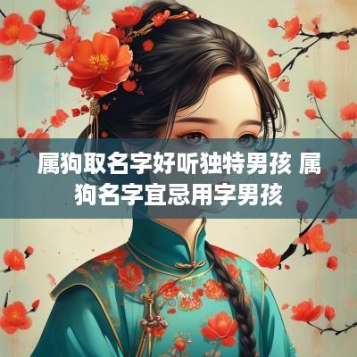属狗取名字好听独特男孩 属狗名字宜忌用字男孩