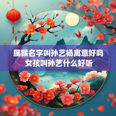 属猴名字叫孙艺杨寓意好吗 女孩叫孙艺什么好听