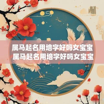 属马起名用培字好吗女宝宝 属马起名用培字好吗女宝宝取名
