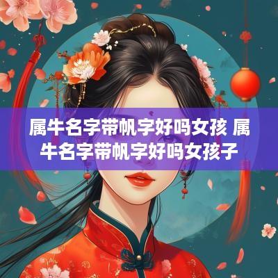 属牛名字带帆字好吗女孩 属牛名字带帆字好吗女孩子