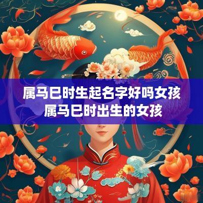 属马巳时生起名字好吗女孩 属马巳时出生的女孩