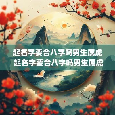 起名字要合八字吗男生属虎 起名字要合八字吗男生属虎