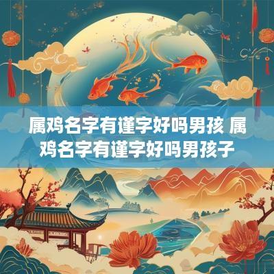 属鸡名字有谨字好吗男孩 属鸡名字有谨字好吗男孩子