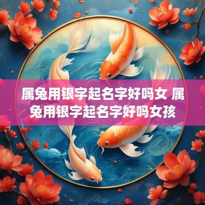 属兔用银字起名字好吗女 属兔用银字起名字好吗女孩