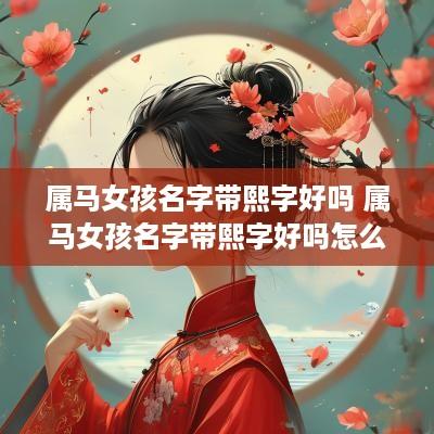 属马女孩名字带熙字好吗 属马女孩名字带熙字好吗怎么取