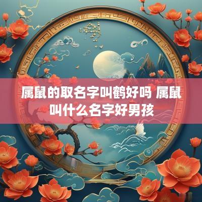 属鼠的取名字叫鹤好吗 属鼠叫什么名字好男孩