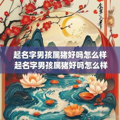 起名字男孩属猪好吗怎么样 起名字男孩属猪好吗怎么样呢
