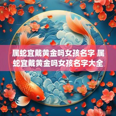 属蛇宜戴黄金吗女孩名字 属蛇宜戴黄金吗女孩名字大全