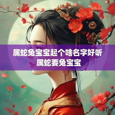 属蛇兔宝宝起个啥名字好听 属蛇要兔宝宝