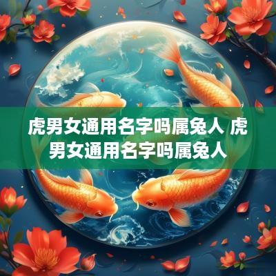 虎男女通用名字吗属兔人 虎男女通用名字吗属兔人