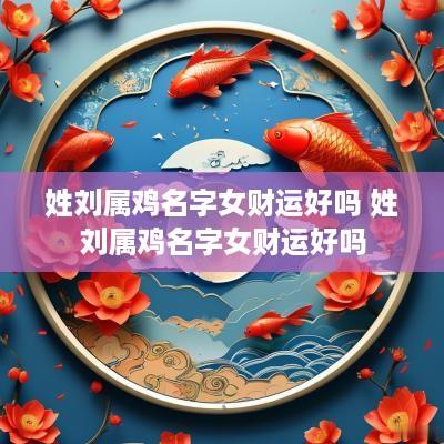 姓刘属鸡名字女财运好吗 姓刘属鸡名字女财运好吗