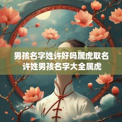 男孩名字姓许好吗属虎取名 许姓男孩名字大全属虎