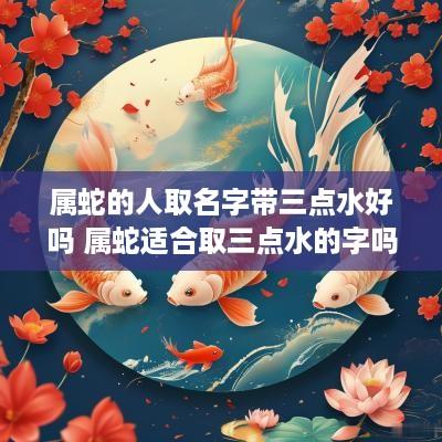 属蛇的人取名字带三点水好吗 属蛇适合取三点水的字吗