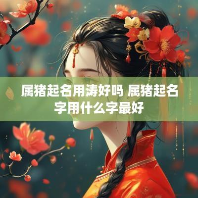 属猪起名用涛好吗 属猪起名字用什么字最好