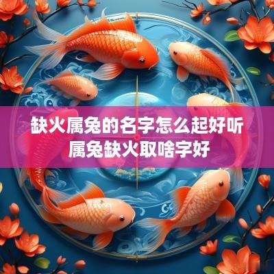 缺火属兔的名字怎么起好听 属兔缺火取啥字好