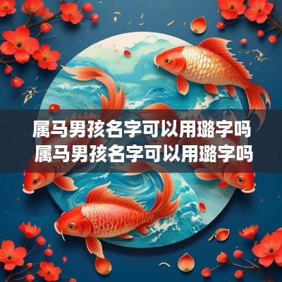 属马男孩名字可以用璐字吗 属马男孩名字可以用璐字吗好吗